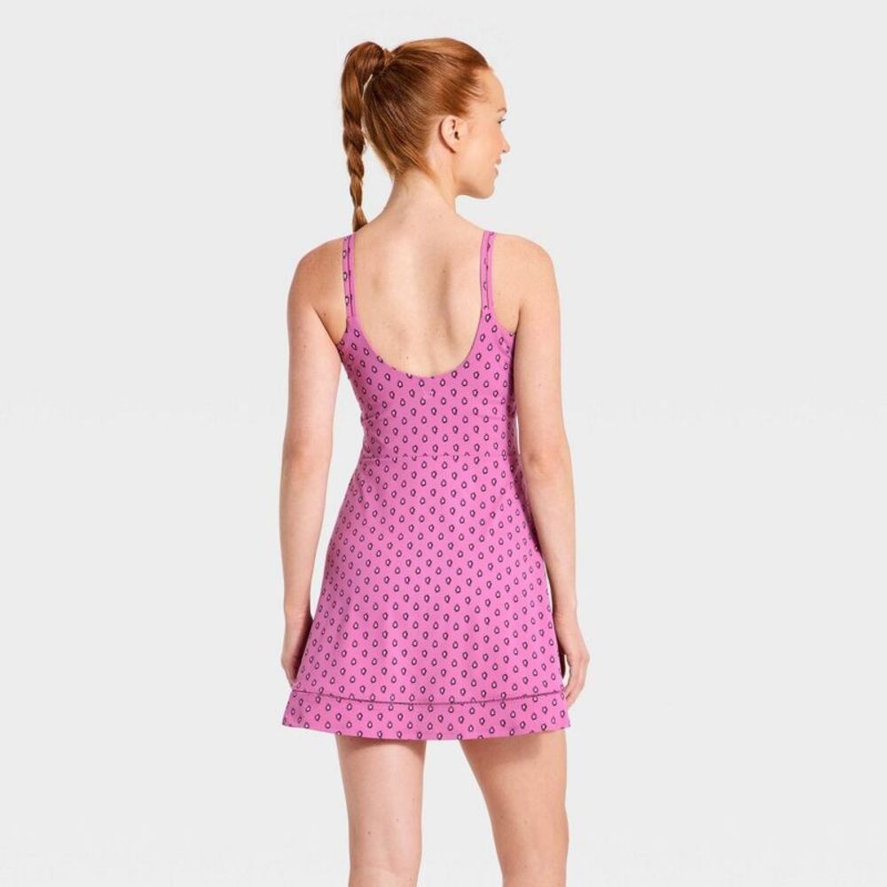 Women's Athletic Ladder Trim Dress - All In Motion Rose Pink L - Picture 2 of 5